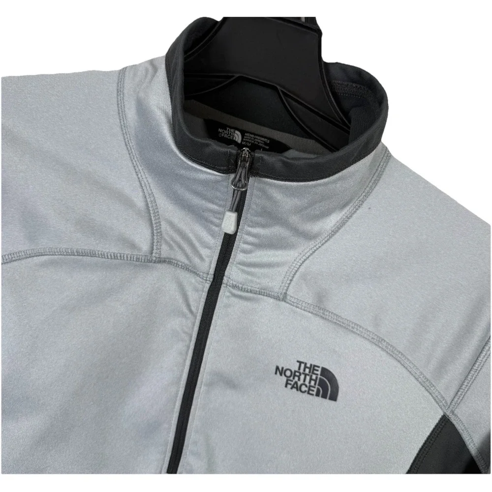 The North Face TKA 100 Glacier 1/4 Zip Pullover Mens‎ Medium Gray Black Gorpcore